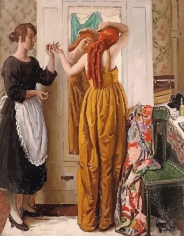 Vintage Women Reflection Paint By Numbers