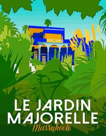 Jardin Majorelle Landscapes Paint By Numbers