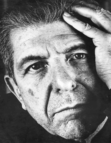 Leonard Cohen Monochrome Tribute Paint By Numbers