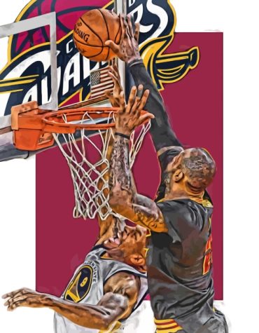 LeBron James Cleveland Basketball Paint By Numbers
