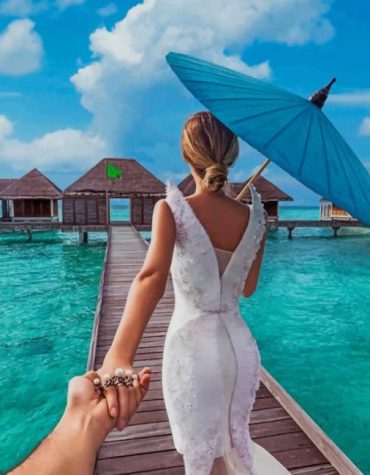 Romantic Getaway Maldives Paint By Numbers