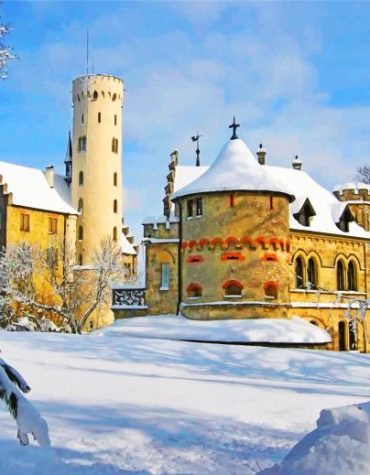 Lichtenstein Castle in Europe Paint By Numbers