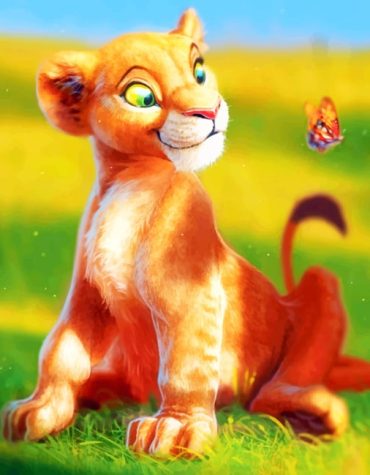 Adorable Lion Cub Paint By Numbers