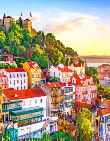 Lisbon and Azores Scenic Paint By Numbers