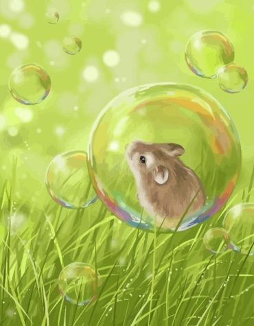 Lively Mouse Bubbles Paint By Numbers
