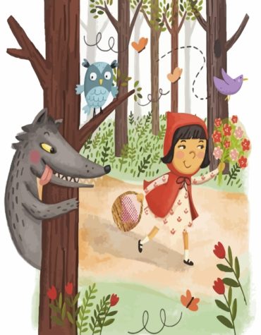 Little Red Riding Hood Wolf Adventure Paint By Numbers