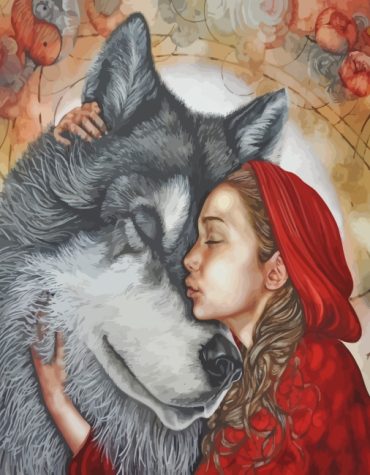Little Red Riding Hood Wolf Art Paint By Numbers