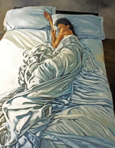 Lonely Woman Relaxing Paint By Numbers