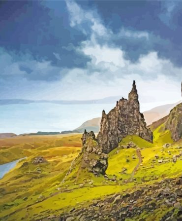 Middle Earth Landscape Paint By Numbers