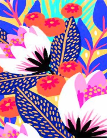 Colorful Lotus Flower Paint By Numbers