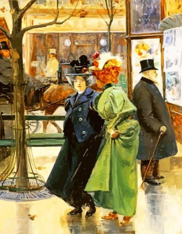 Louis Abel-Truchet Boulevard Scenes Paint By Numbers