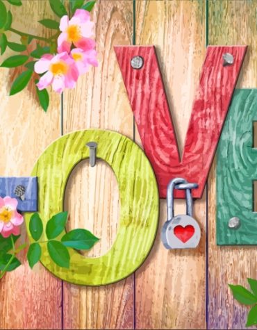 Romantic Hearts Paint By Numbers