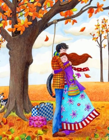 Romantic Autumn Love Paint By Numbers