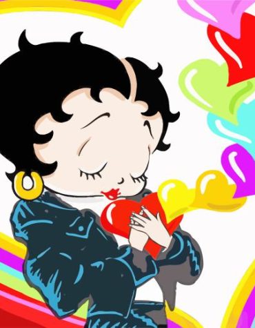 Colorful Betty Boop Love Paint By Numbers
