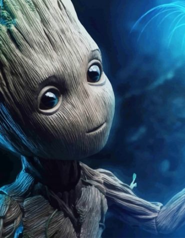 Baby Groot Guardians Galaxy Paint By Numbers