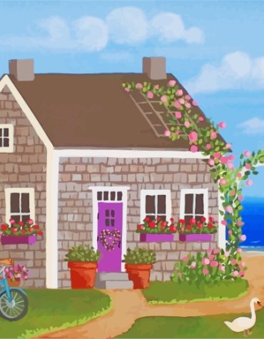 Countryside House Paint By Numbers