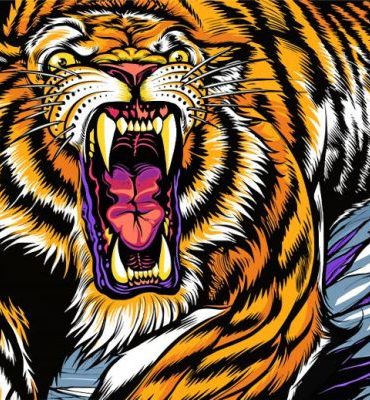 LSU Tigers Football Logo Paint By Numbers