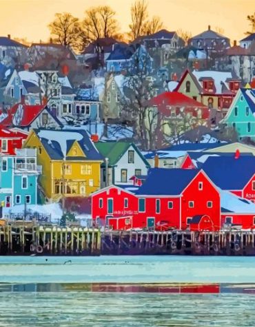 Lunenburg Townhouses Paint By Numbers