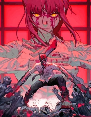 Makima Anime Art Paint By Numbers