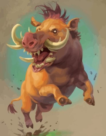 Wild Boar Paint By Numbers