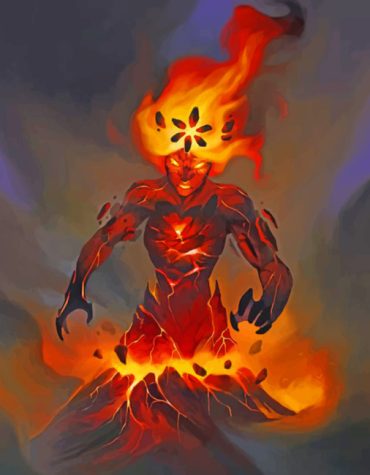 Volcanic Lady Art Paint By Numbers