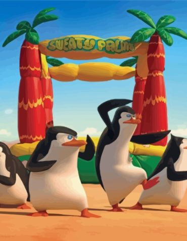 Madagascar Penguins Animation Paint By Numbers