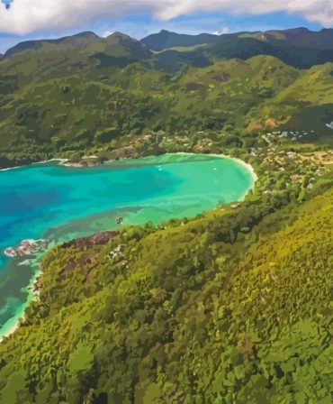 Mahe Island Seascape Paint By Numbers