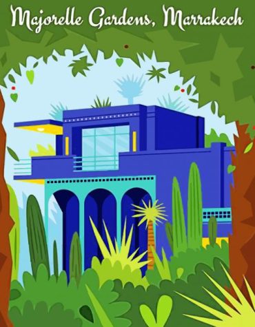 Majorelle Garden Marrakech Paint By Numbers