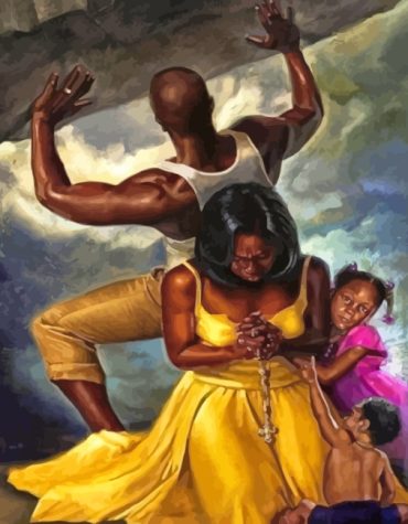 Protective Father Family Paint By Numbers