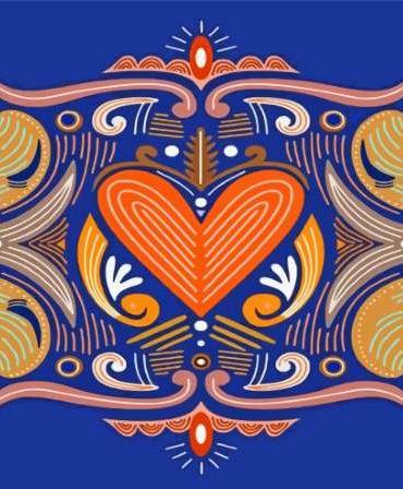 Colorful Mandala Heart Paint By Numbers