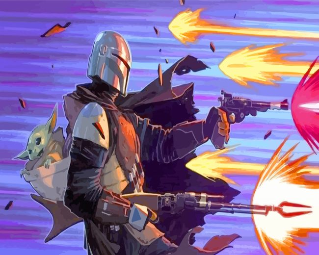 Fortnite Mandalorian Art Paint By Numbers