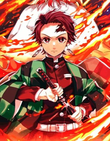 Manga Demon Slayer Tanjiro Kamado Paint By Numbers