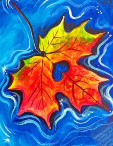 Maple Leaf Heart Paint By Numbers