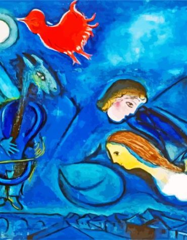 Marc Chagall Inspired Art Paint By Numbers