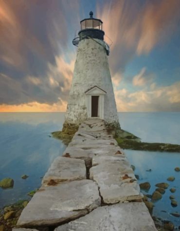 Massachusetts Lighthouse Scenic View Paint By Numbers