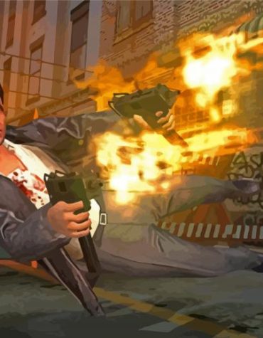 Max Payne Video Game Paint By Numbers
