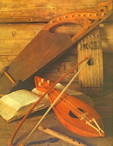 Medieval Musical Instrument Paint By Numbers