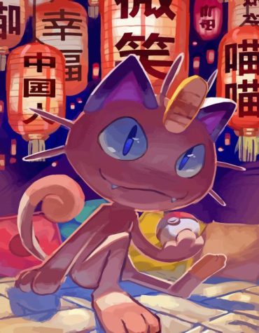 Meowth Pokemon Craft Paint By Numbers