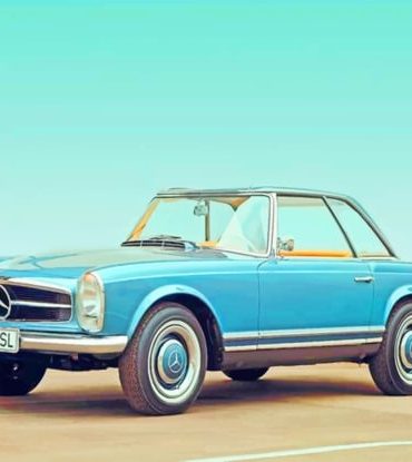 Blue Mercedes Benz Muscle Car Paint By Numbers