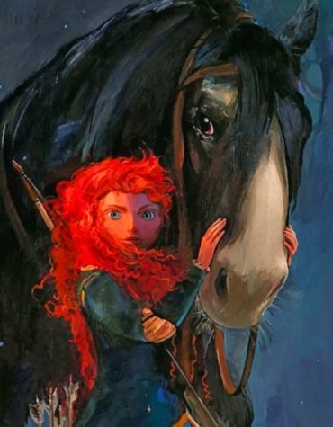 Merida and Horse Adventure Paint By Numbers