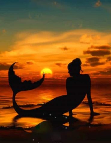 Mermaid Fantasy Sunset Paint By Numbers