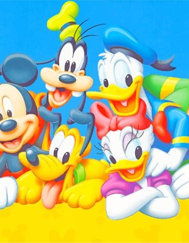 Mickey Mouse Characters Paint By Numbers