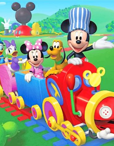 Mickey Mouse Choo Choo Paint By Numbers
