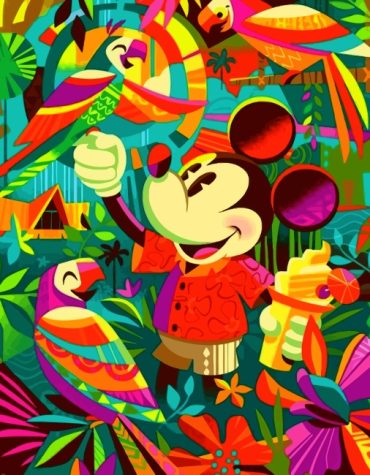 Mickey Mouse Cartoon Paint By Numbers