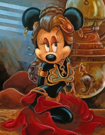 Minnie Mouse Disney Cartoons Paint By Numbers