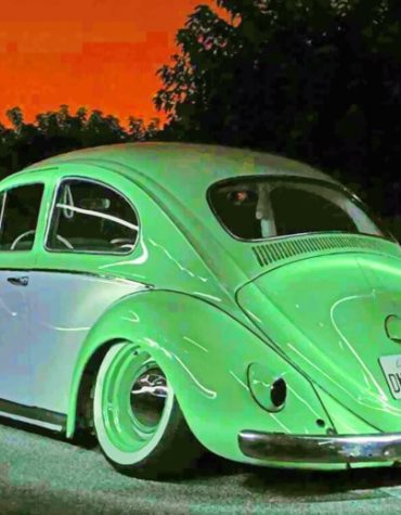 Mint Green Volkswagen Paint By Numbers