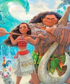 Moana and Tui Disney Paint By Numbers