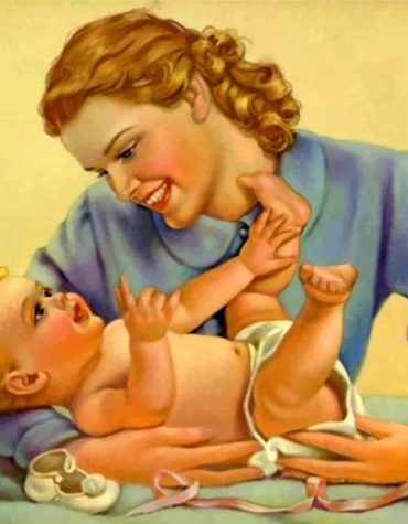 Mother and Son Bonding Paint By Numbers