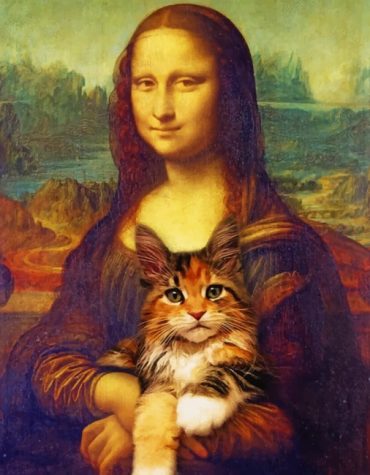 Mona Lisa with Cat Paint By Numbers