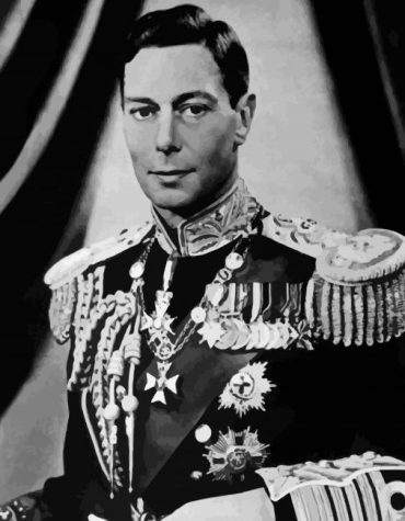 Monochrome Vintage King George Paint By Numbers